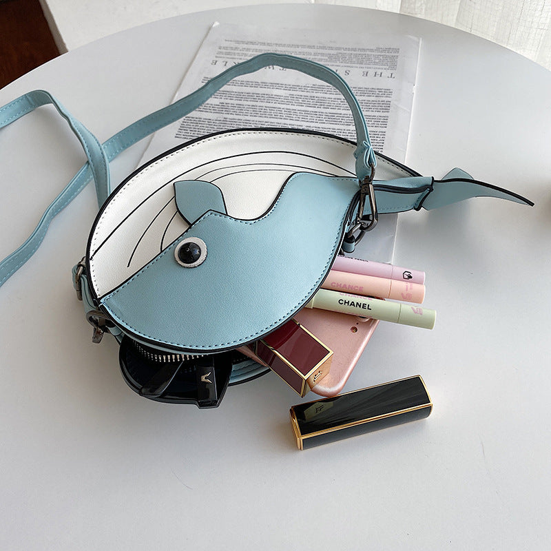 Whale-Shaped Crossbody Bag