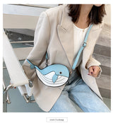 Whale-Shaped Crossbody Bag