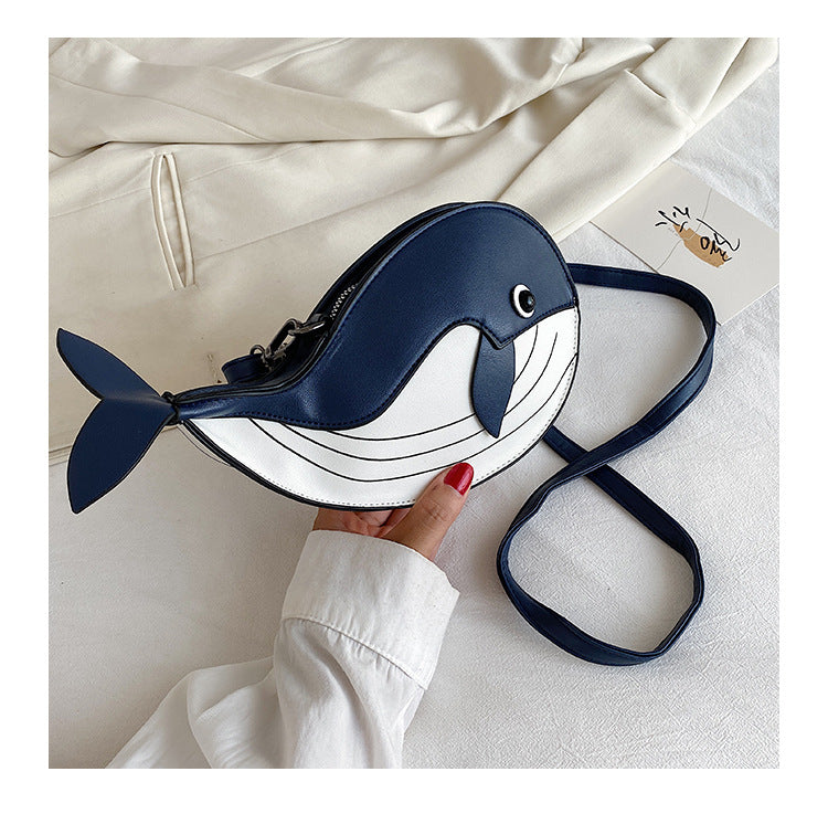 Whale-Shaped Crossbody Bag