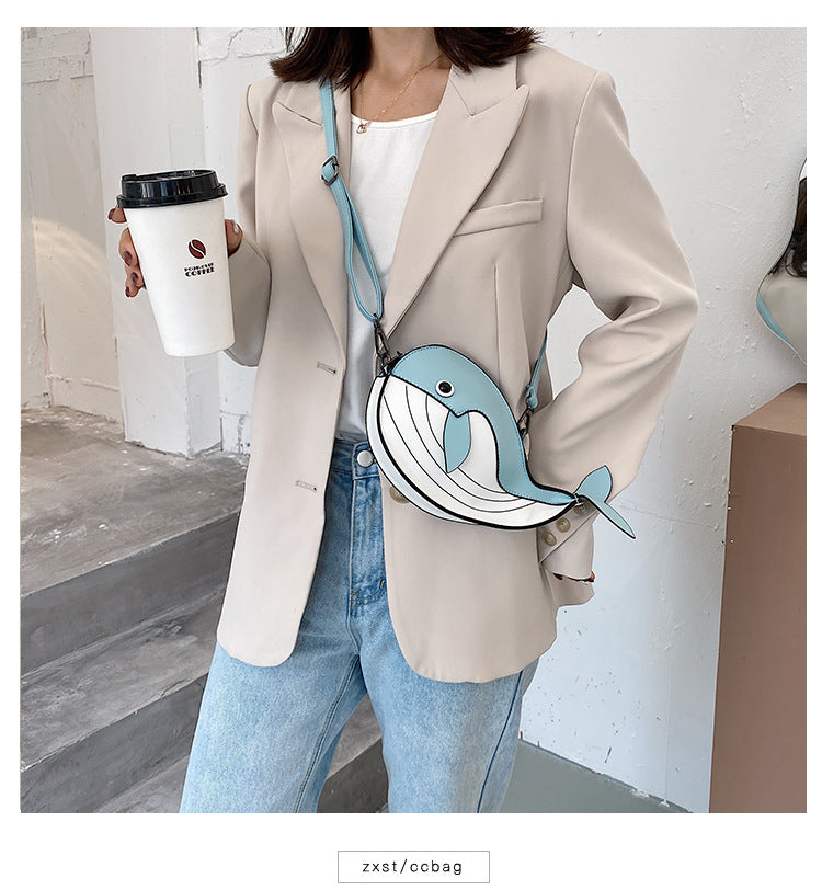 Whale-Shaped Crossbody Bag