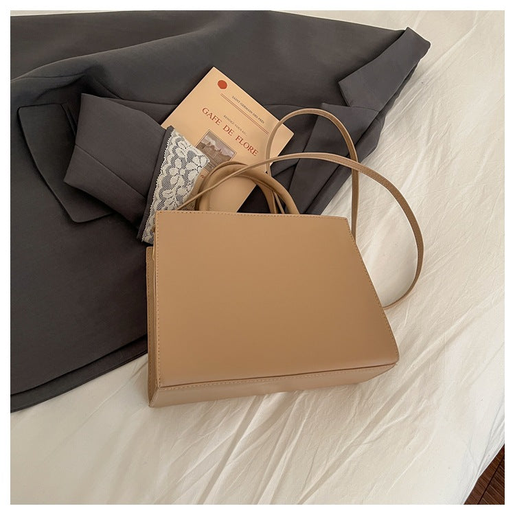 Two-Tone Structured Handbag