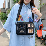 Cute Bear-Themed White Bag
