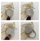 Heart-Shaped Rhinestone Embellished Bag