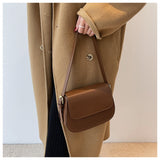 Classic Faux Leather Crossbody Bag