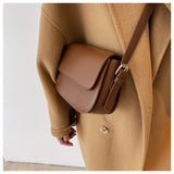 Classic Faux Leather Crossbody Bag