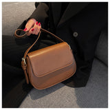 Classic Faux Leather Crossbody Bag