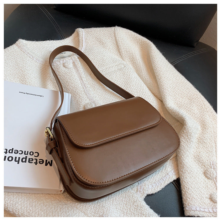 Classic Faux Leather Crossbody Bag