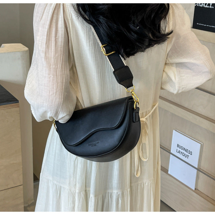 Chic Faux Leather Crossbody Bag