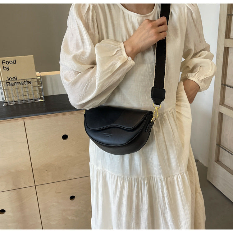 Chic Faux Leather Crossbody Bag