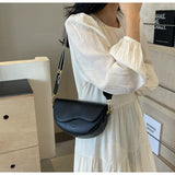 Chic Faux Leather Crossbody Bag