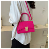Elegant Crocodile-Pattern Shoulder Bag