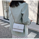 Crossbody Bag with Gold Chain Strap
