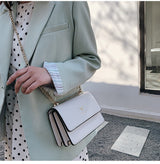 Crossbody Bag with Gold Chain Strap
