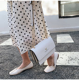 Crossbody Bag with Gold Chain Strap
