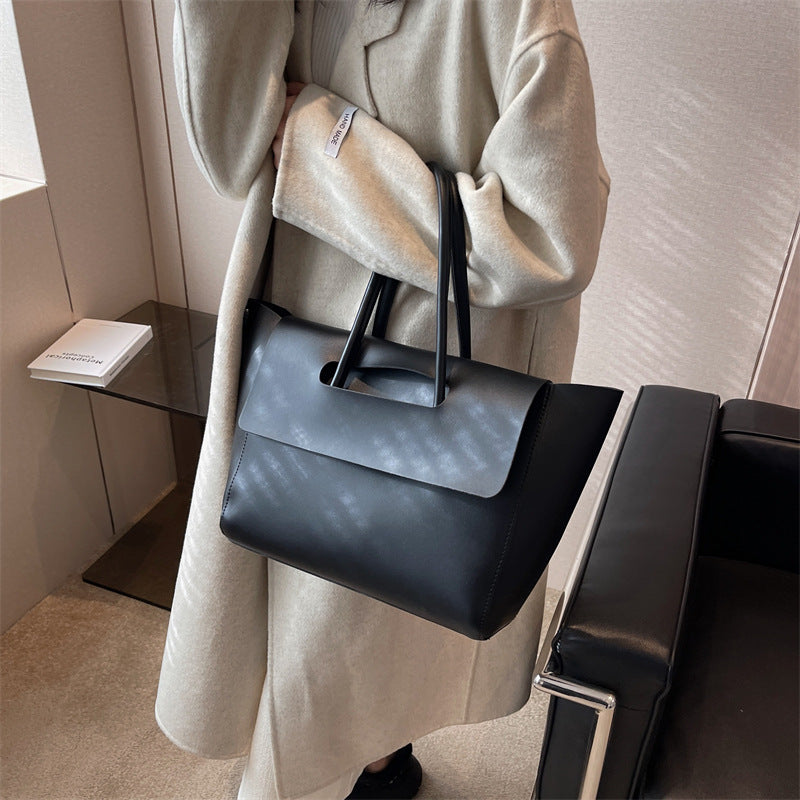 Elegant Faux Leather Tote Bag