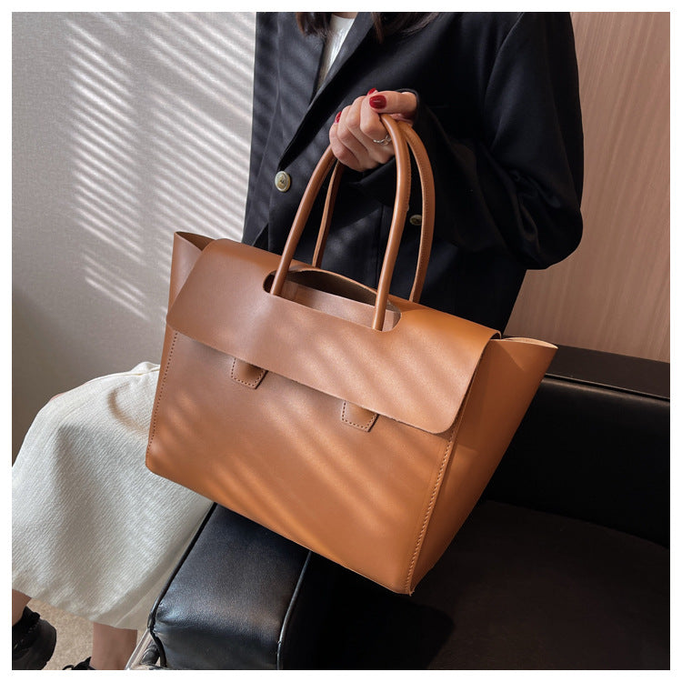 Elegant Faux Leather Tote Bag