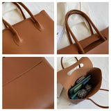 Elegant Faux Leather Tote Bag
