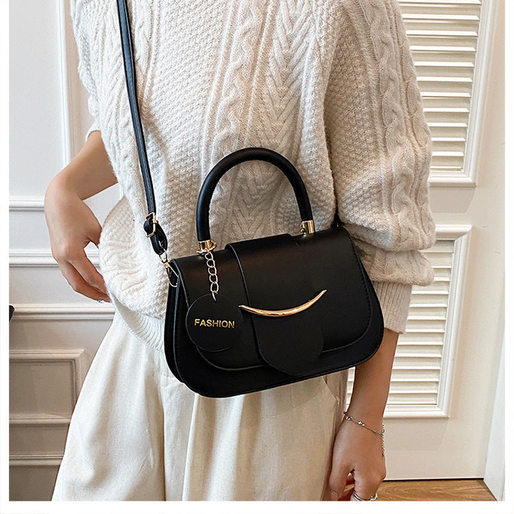 Chic Black Top-Handle Crossbody Bag