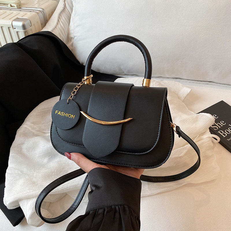 Chic Black Top-Handle Crossbody Bag