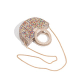 Rhinestone Top Handle Crossbody Bag Glam Chic