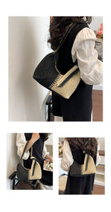 Woven Shoulder Straw Bag for Women