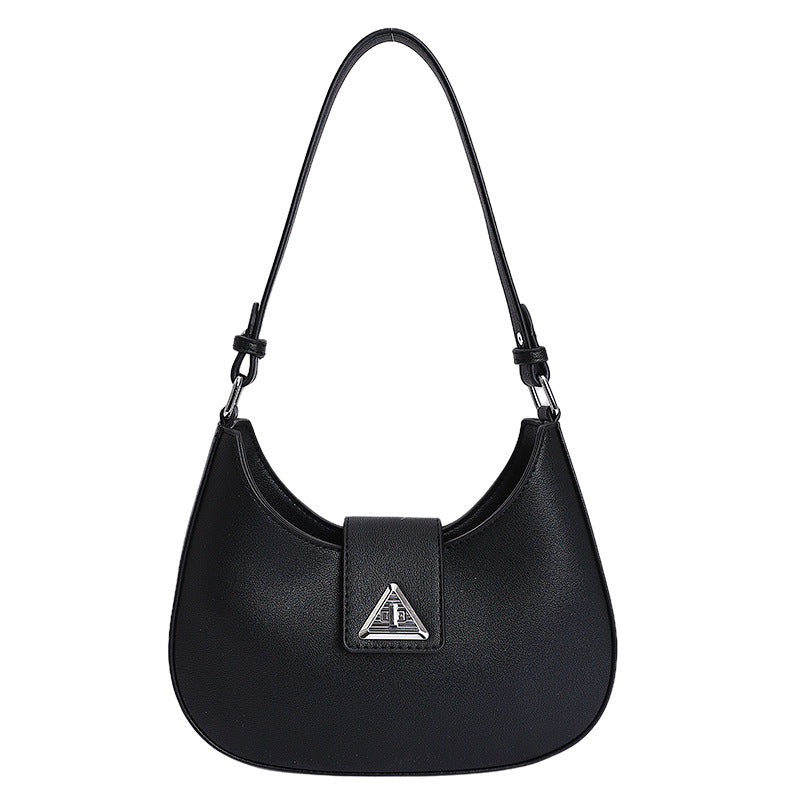 Chic Minimalist Crescent Shoulder Bag