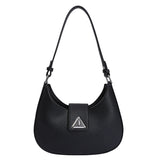 Chic Minimalist Crescent Shoulder Bag