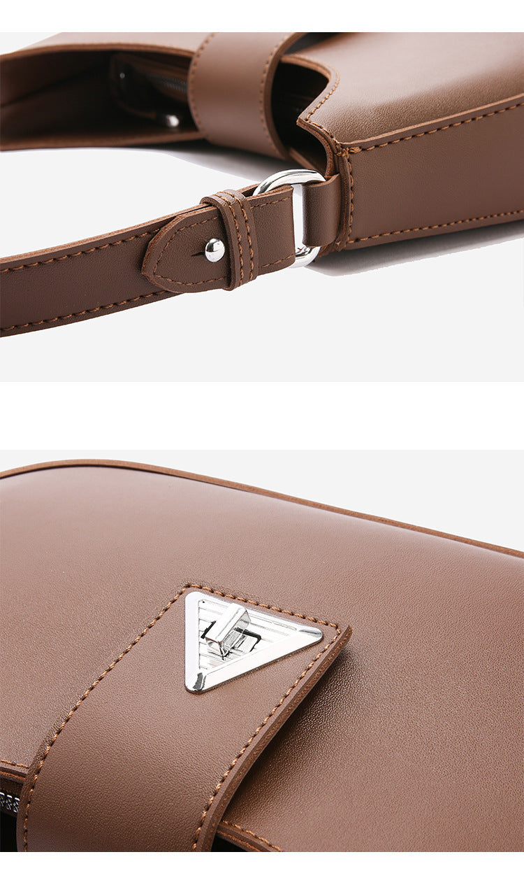 Chic Minimalist Crescent Shoulder Bag