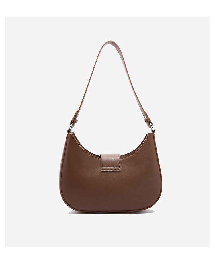 Chic Minimalist Crescent Shoulder Bag