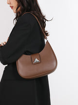 Chic Minimalist Crescent Shoulder Bag