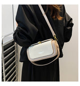 Two-Tone Minimalist Barrel Handbag