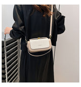 Two-Tone Minimalist Barrel Handbag
