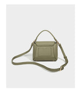 Olive Green Pebbled Leather Mini Handbag