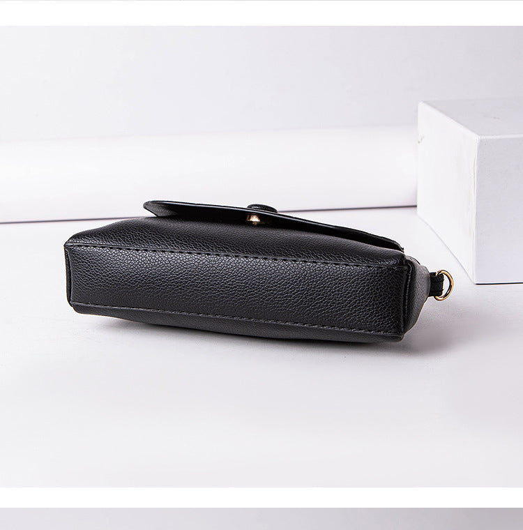 Multi-Zip Vegan Leather Wristlet Clutch