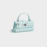 Mini Croc Embossed Top Handle Bag