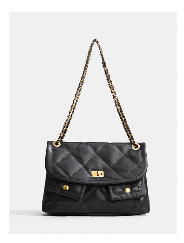 Women's Quilted Chain Strap Shoulder Bag