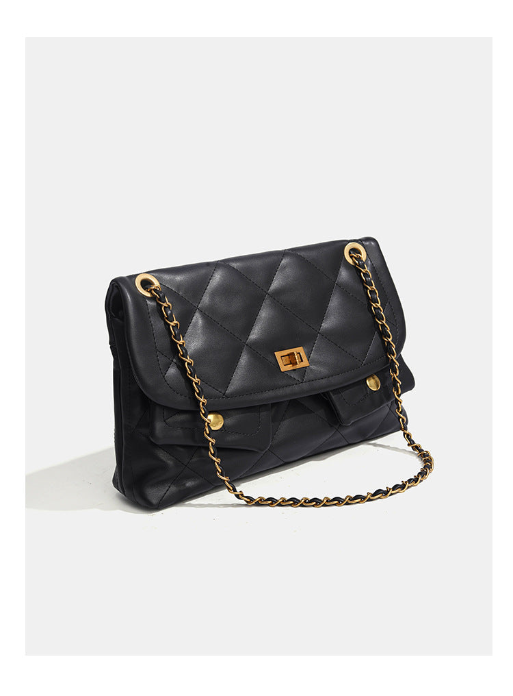 Women's Quilted Chain Strap Shoulder Bag