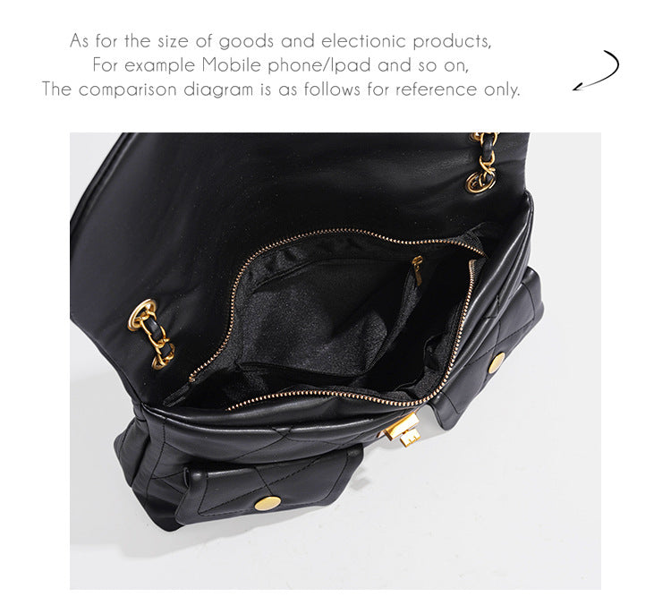 Women's Quilted Chain Strap Shoulder Bag