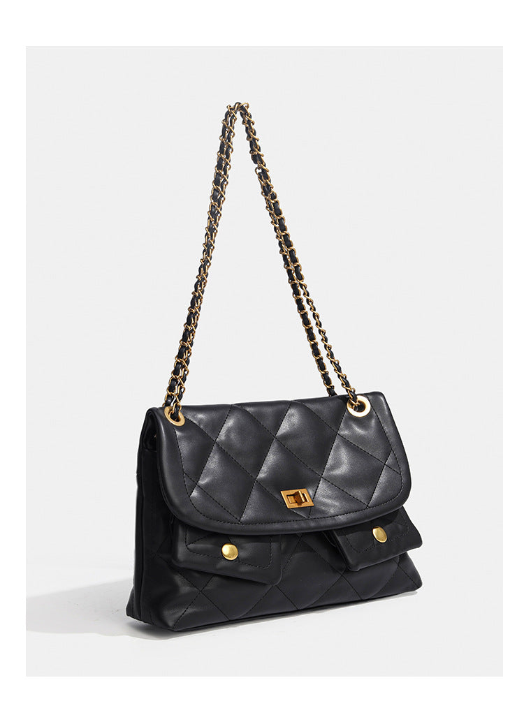 Women's Quilted Chain Strap Shoulder Bag