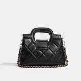 Women's Quilted Top Handle Shoulder Bag