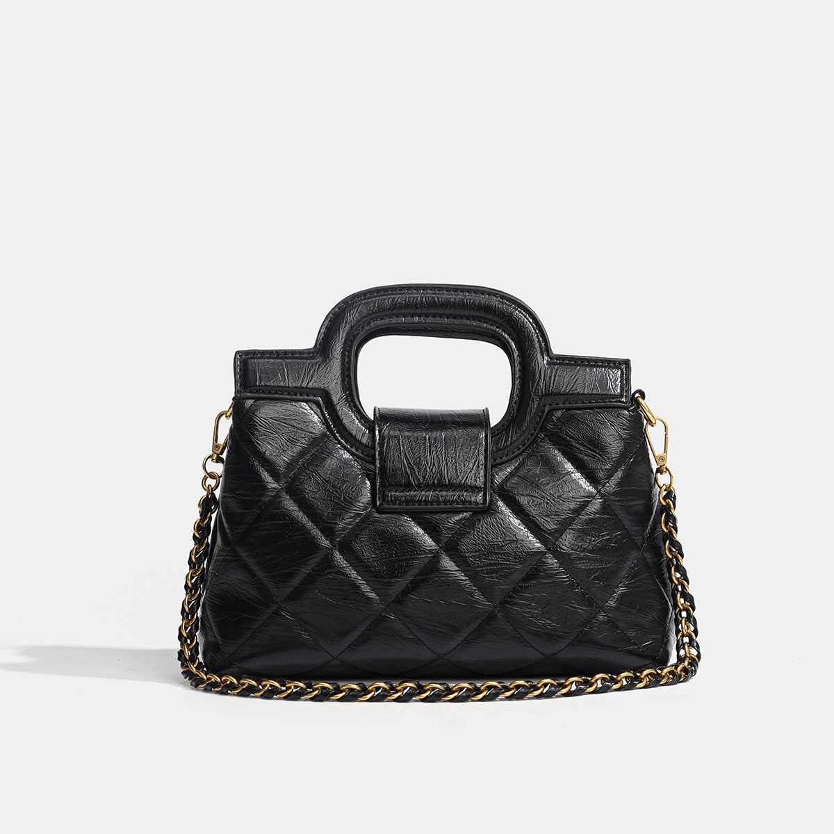 Women's Quilted Top Handle Shoulder Bag