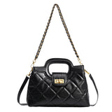 Women's Quilted Top Handle Shoulder Bag