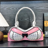 Novelty Bra Shape Shoulder Handbag for Women