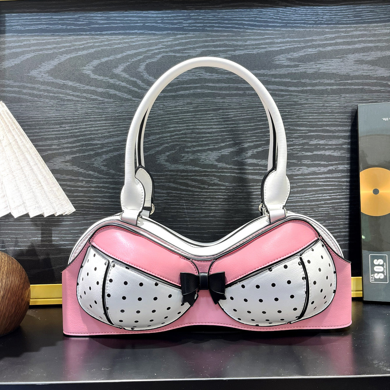 Novelty Bra Shape Shoulder Handbag for Women