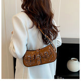 Vintage Buckle Shoulder Bag