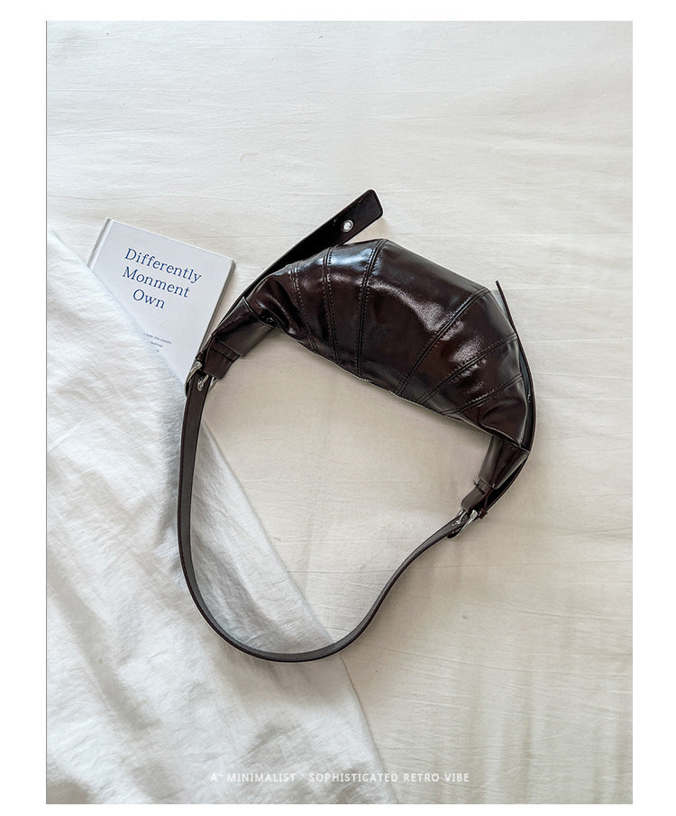 Quilted Crescent Shoulder Bag