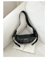 Quilted Crescent Shoulder Bag