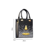 Rhinestone Face Tote Bag