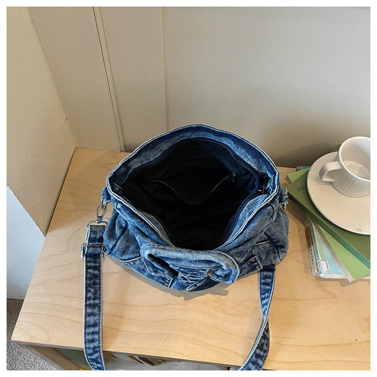 Denim Jacket Shoulder Handbag