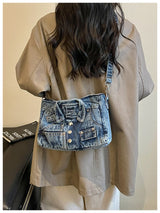 Denim Jacket Shoulder Handbag